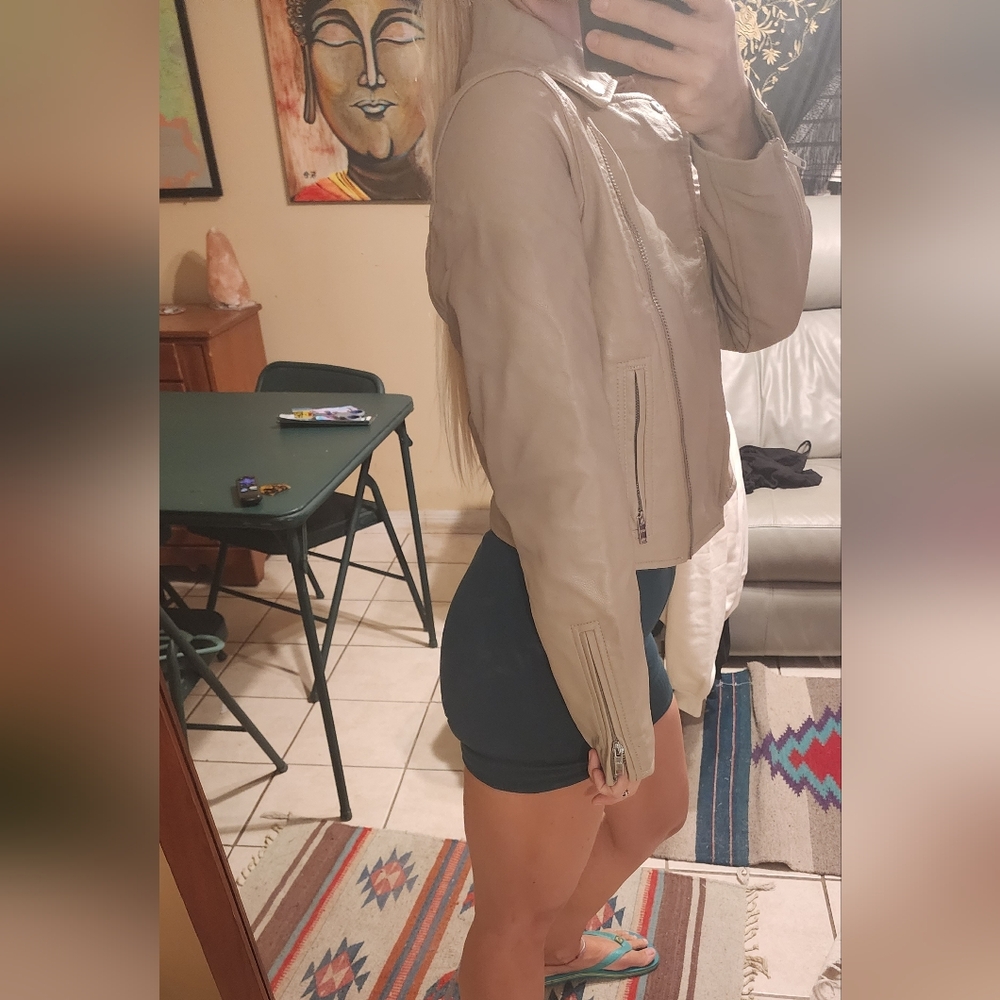 Leather Tan Abercrombie Jacket